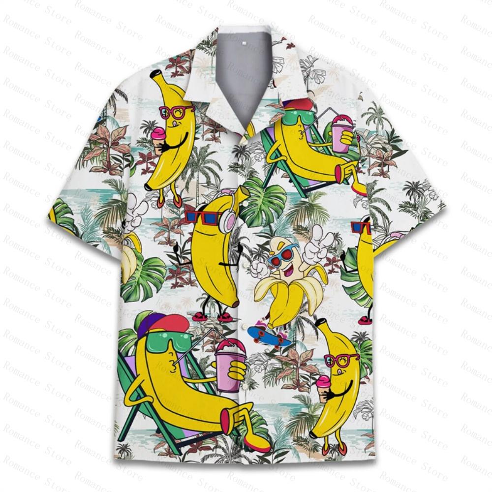 2026 Summer Animal Graphic Men Hawaiian Shirt 3d Shirt For Woman Flower Print Plus Size Hawaiian Kids Shirts Beach Flower Camisa
