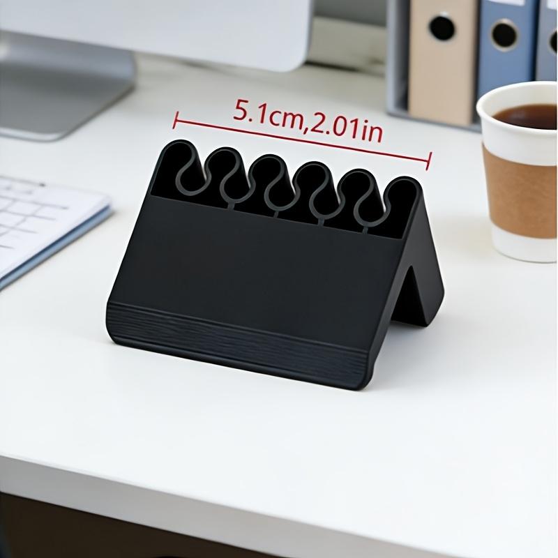 Clip Organizzatore Cavi Stampata 3D per Scrivania, Supporto Cavi di Ricarica Multi-Slot, Gestione Cavi USB, Supporto Cavi per Bordo Scrivania per Casa e Ufficio