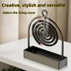 Creative Household Hanging Support Rack with Iron Coil and Ash Tray for Mosquito Coil Holder and Heat Protection Suitable for Indoor and Outdoor Use