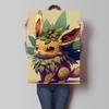 Watercolor Pokemon Decorative Paintings - Pikachu  Eevee Squirtle  Charmander  Bulbasaur Anime Art for Home Wall Decor