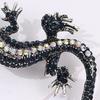 Retro Reptile Lapel Pin Fashionable Lizard Brooch With Vintage Detailing Perfect For Scarf Hat Outfit Accessories Gift Choice