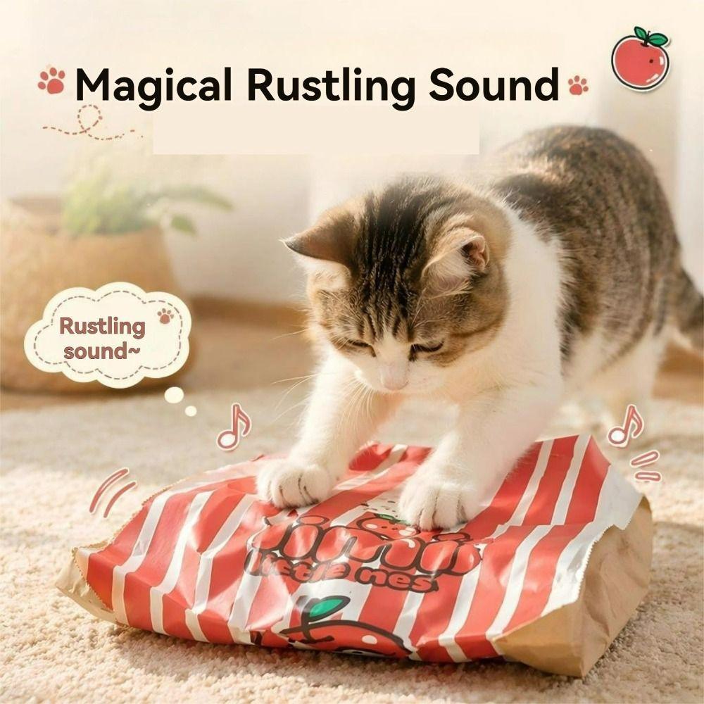 Hide-and-seek Kraft Paper Tunnel Chew Cat and Dog Kraft Paper Bag Creative Kraft Paper Cat Toy