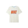 Letter Print Crew Neck Straight T-Shirt Men Tops White DO6368-133