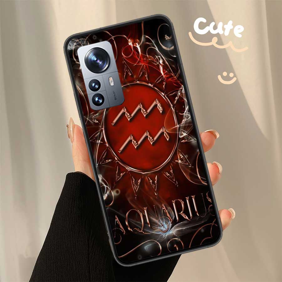 Libra Pisces Virgo Capricorn Aquarius Taurus Phone Case For Xiaomi Poco X7 X6 X5 X4 X3 GT NFC M4 M5 Pro 5G M3 Mi F6 F5 F4 F3 F2