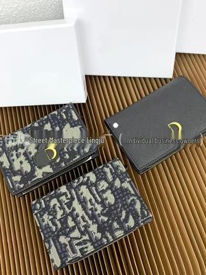 Vintage francouzská květinová malá peněženka na mince s přihrádkami na karty a držákem na doklady