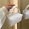 Portable Shining Star Patterns Makeup Bag Large Capacity Handheld Toiletry Bag Storage Bag Home Travel