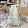 Cartoon Print Student Bag Large Capacity Travel Backpack Women's Backpack