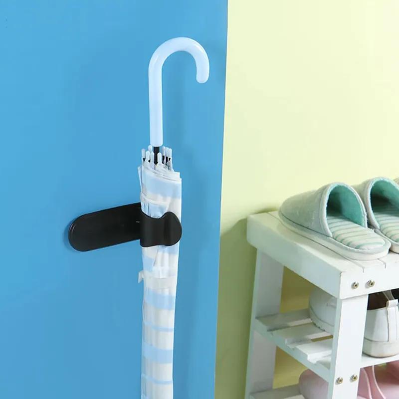 Multifunction Self-adhesive Home Car Umbrella Hook Multi Holder Hanger Auto Seat Clip Fastener Rack Mini Umbrella Organizer