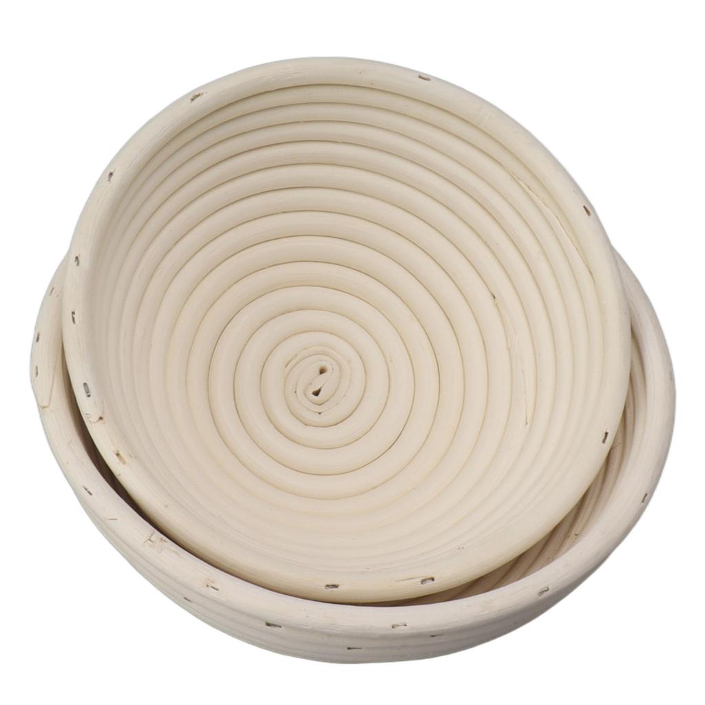 Runder Gärkorb mit Einlegetuch, Teig-Gärschale aus Rattan-Set für die Brotherstellung 20CM und