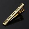 Creative Metal Punk Guitar Tie Clip Instrument Music Note Tie Pin Piano Key Necktie Buckle for Men's Necktie Accessories