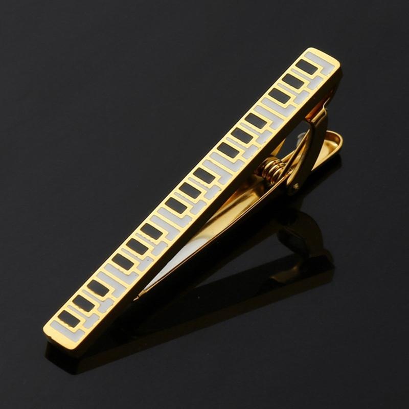 Creative Metal Punk Guitar Tie Clip Instrument Music Note Tie Pin Piano Key Necktie Buckle for Men's Necktie Accessories