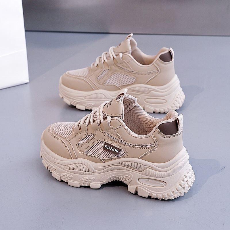 Women s Shoes, Breathable Shoes, Sports Shoes, Thick-soled Shoes, Casual Soft-soled Shoes 35 хаки