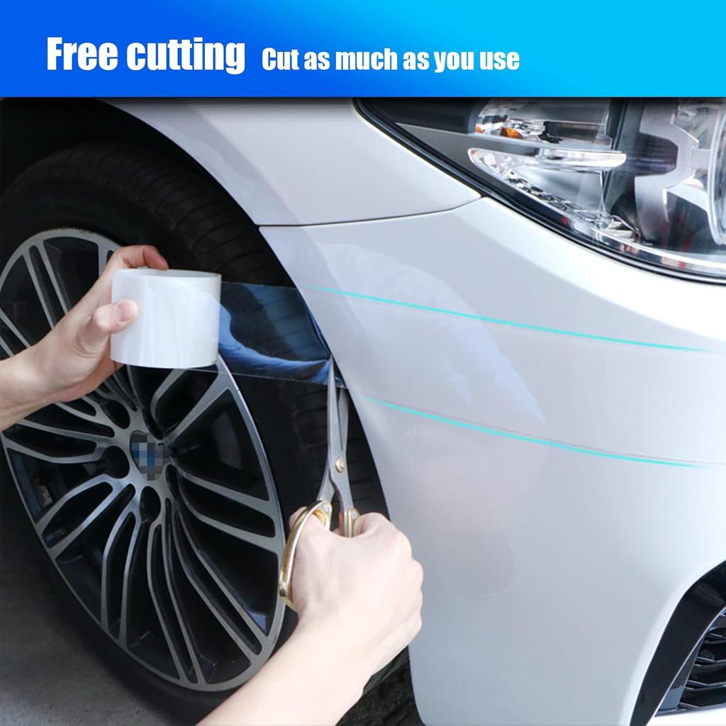 3/5/7×300cm Universal Car Door Decorative Protective Strip for Front and Rear Bumper/Door Sill Protector Anti-Collision Strip