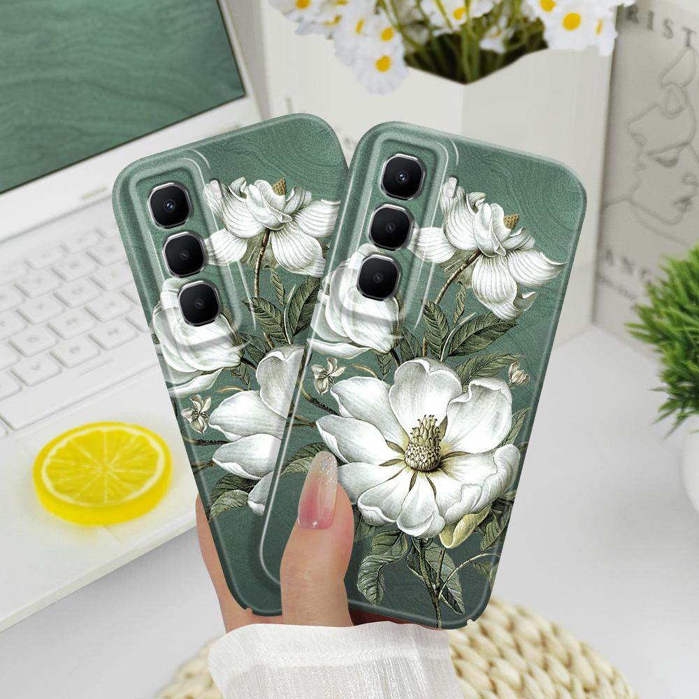 Gorgeous Magnolia Phone Case For Infinix Hot 60 60I 40 30I 12 10 Note 50 30 Pro Plus Play 4G 5G Film Hard Cover