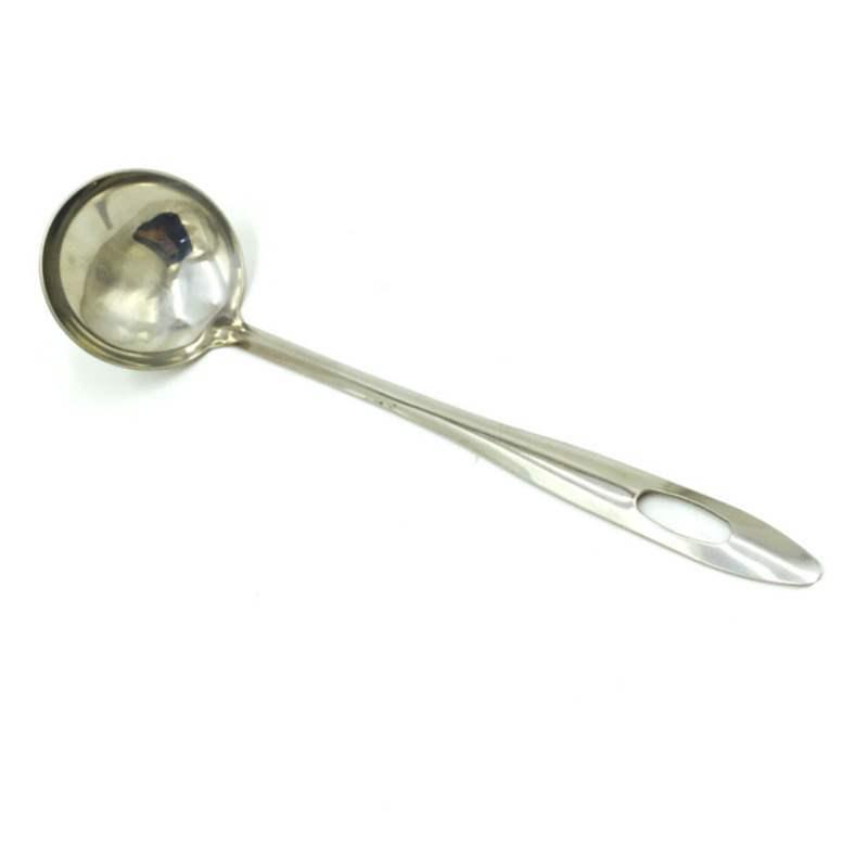 Extended Stainless Steel Soup Ladle and Strainer for Home and Restaurant Hot Pot