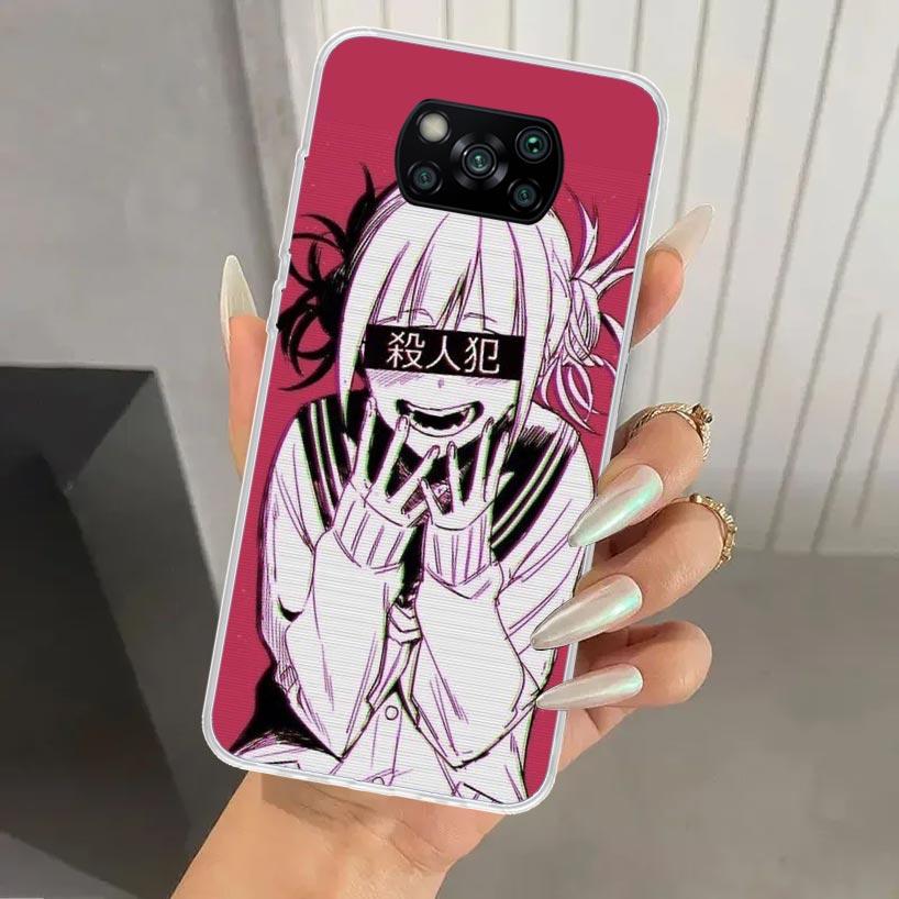 Himiko Toga Waifu Anime MHA Phone Case for Xiaomi Poco X5 X6 X7 Pro F7 Ultra M7 Redmi 15 15C 13 13C 12 12C 10 10A 10C 9 9A 9C 9T