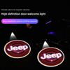 2pcs JEEP HD  Car Door Welcome Light Led Projector Lamp For Jeep Renegade Compass Grand Cherokee Wrangler jk Gladiator Patriot ALO1