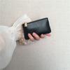 Fashion PU Leather Mini Coin Purse with Metal Chain Keyring, Multi - Minimalist Women's Card & Cash Wallet