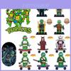 Ksz 723 Tartarugas Ninja Dafengqi Novidade Blocos de Construção Miniatura Brinquedo Plástico Abs Faça Você Mesmo Tipo Exportação