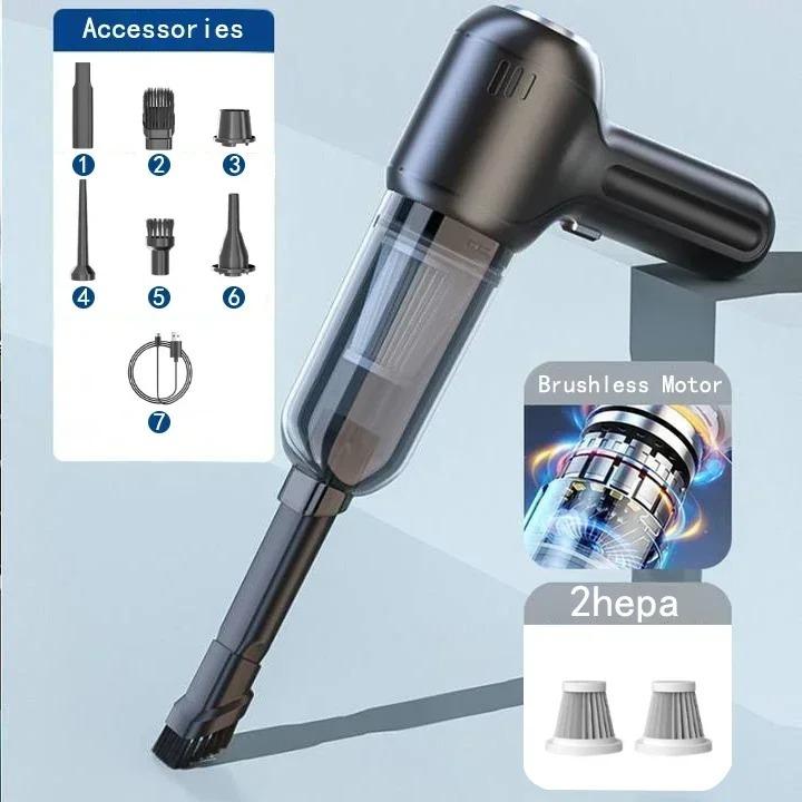 Autostaubsauger 4-in-1 Kabelloser Staubsauger Handstaubsauger Vakuumpumpe für Autoreiniger Kabellose leistungsstarke Nagelpumpe Autozubehör