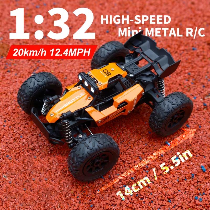 

1:32 Off-Road Conquer 2.4Ghz Remote Control With LED Light 2WD Mini Moster Model Climbing Vehicle Outdoor Drift Car Kid Gift Toy