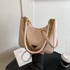 New Casual Retro Tote Bag Carrying One Shoulder Soft Leather Hand Chain Bag Women's Fashion Armpit Bag