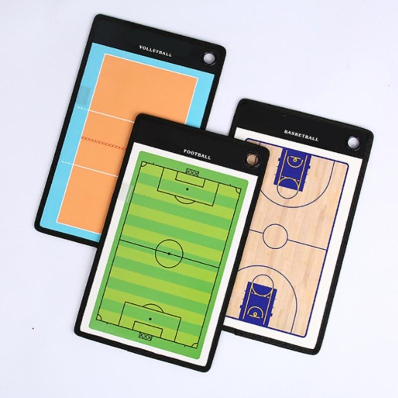 Soccer Tactic Board Magnetic Football Coaching Clipboard Training Coaching Football Coaches Strategy Board with Pens