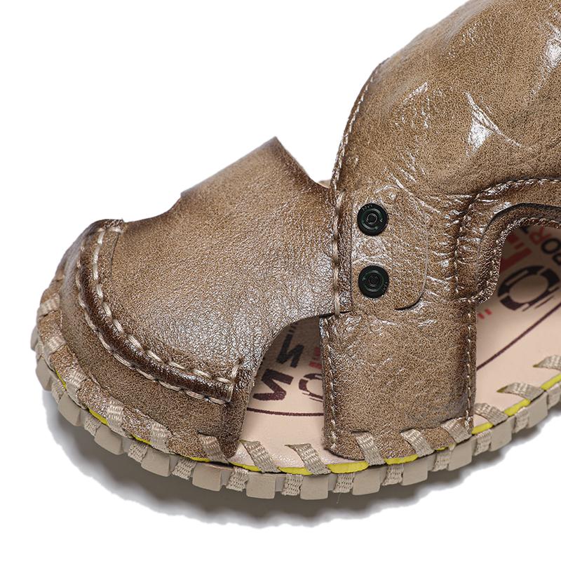 Fashion Outdoor Summer Men's Sandals Summer Breathable Sport Beach Shoes Plus Size 45 Non-Slip Mens Casual Sandalis Black