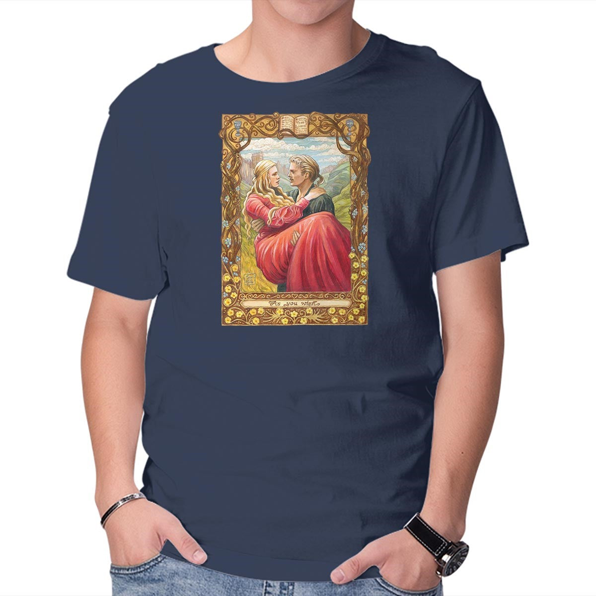 Unisex Crew Neck T-Shirt Twoo Wuv Graphic Short Sleeve Casual Tee S