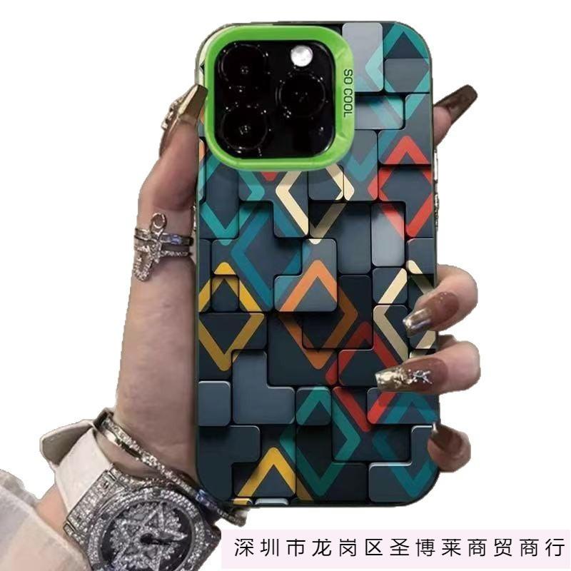 The new matte colored silver is suitable for iphone16 mobile phone case Apple 15promax/1413pro12 foreign trade