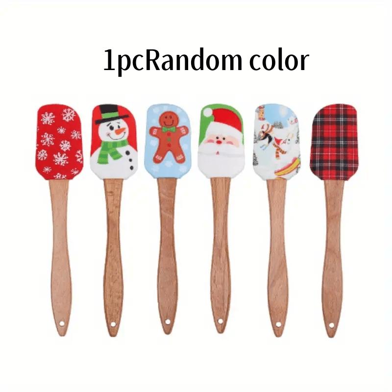 

1pc Holiday Snowman Spatula - Non-Slip Grip Kitchen Utensil,Safe for Baking, Cooking,Christmas Decor-Perfect Gift for Home Cooks