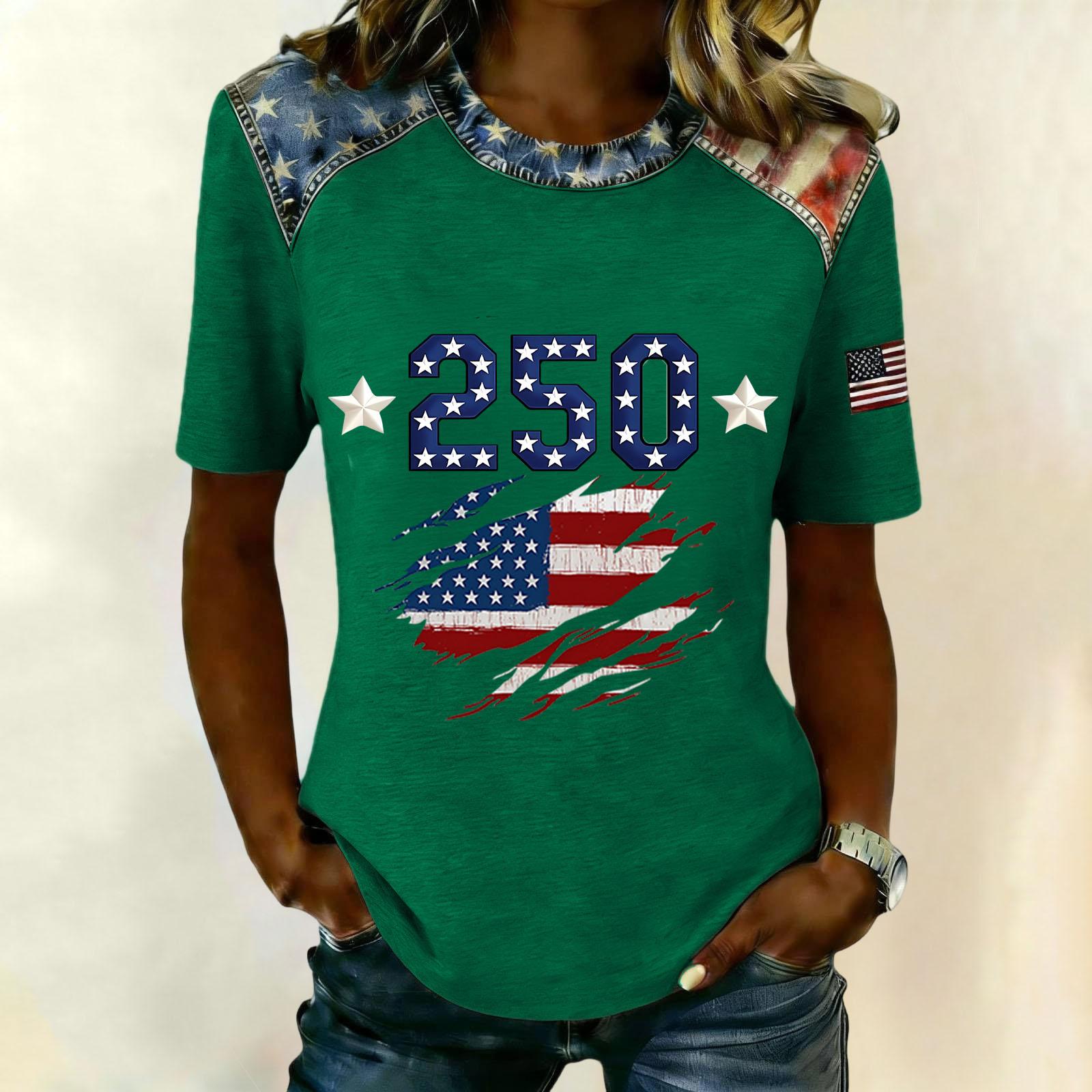 

Стильная женская повседневная блузка с принтом в виде звезд L армия зеленый