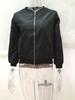 Giacca Moda Autunno Inverno 2016 Europa America Colore Unico Zip Corta