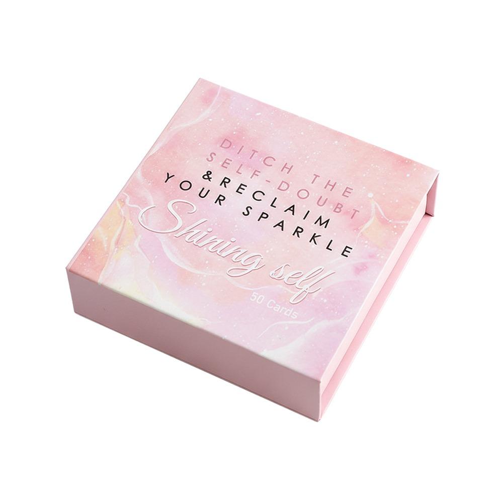 52PCS Pink Green Motivational Card Interesting Paper Inspirational Paper Cards Empowering Quotes Daily Motivation розовый