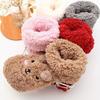 Calzini Pantofola Orsetto Morbidi Calze Animali Carini in Peluche Spesso con Orecchie d'Orso Calde Invernali Antiscivolo per Casa Camera da Letto Soggiorno