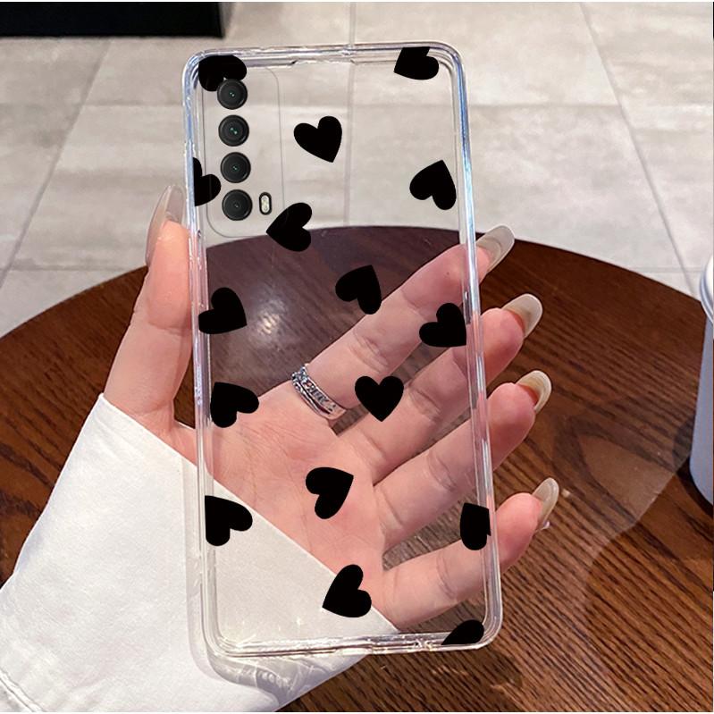 Für Huawei P Smart 2021 Hülle Niedliche Luxus Rückseite Für Huawei Y7a Psmart 2021 Handyhüllen Klar Weicher TPU Silikon Stoßfänger Coque