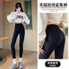 High-waisted shark pants women's new autumn and winter outer wear tight black elastic yoga Barbie fleece leggings