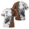 Bull Rider Graphic T Shirt for Men Top Tee Shirts Harajuku Fashion 3D Cowboy Riding Printed T-shirt Womens Clothing Short Sleeve