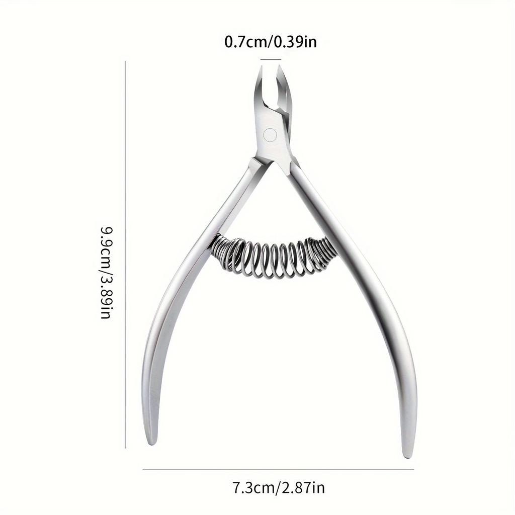 Spring-Loaded Stainless Steel Nail Clipper Set Professional Manicure & Pedicure Kit with Cuticle Scissors Nipper & Trimmer Gifts