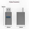 Compactly 3 In 1 USB3.0 Adapter Plugs and Play USB3.0 Hubs 3Port USB Expander Metal Construction MultiDevice Connectivity