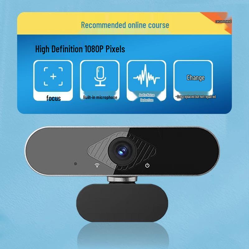 HD Webcam for Online Classes, Exams, Streaming, or Home Use on Desktop & Laptop