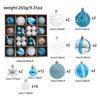 Painted Christmas Ball Gift Box Set - Festive Tree Ornaments & Party Decorations