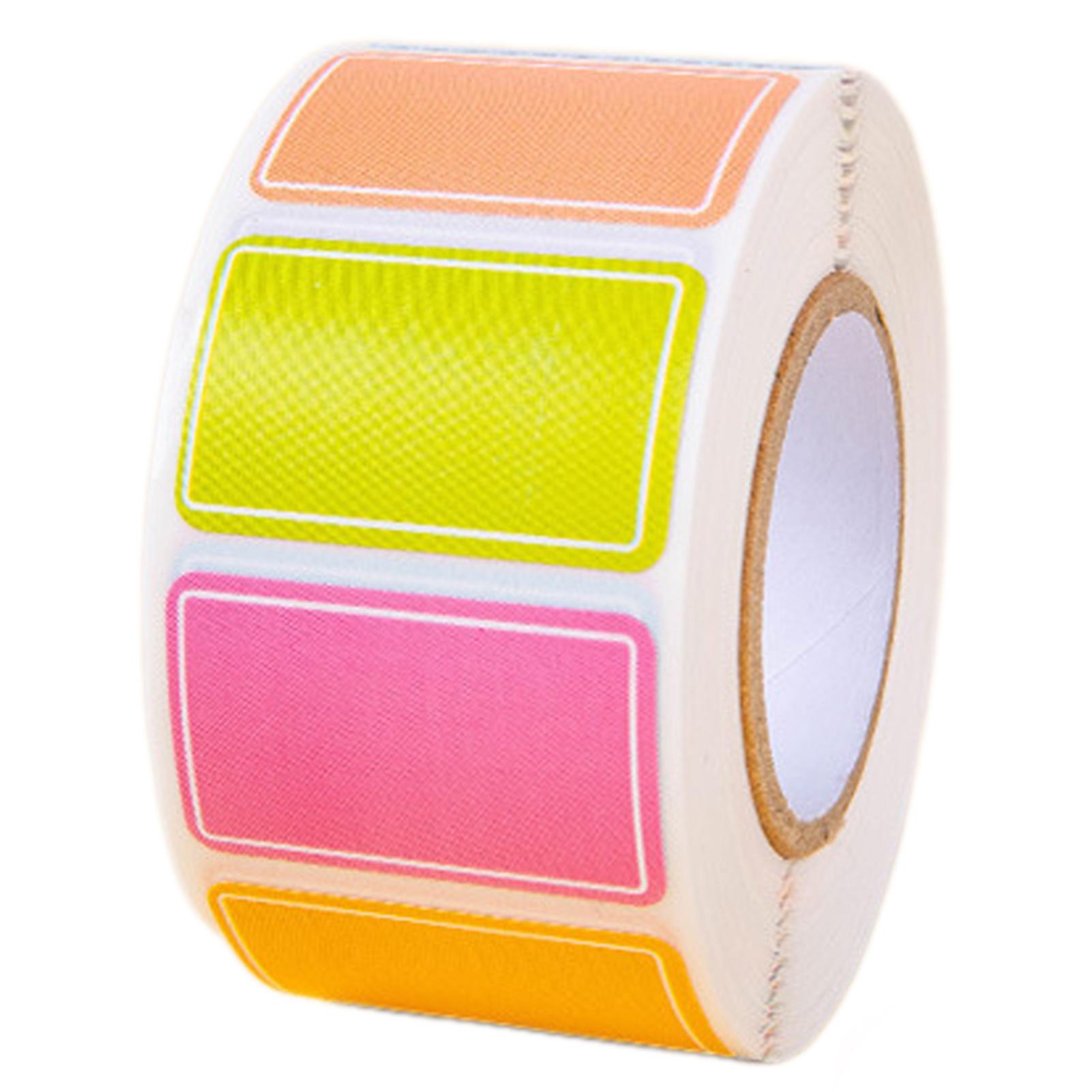 

Color Labels Sticker Self-Adhesive Handwritten Name Notes Inventory Organize File Classification Adhesive-Solid-Tags Note
