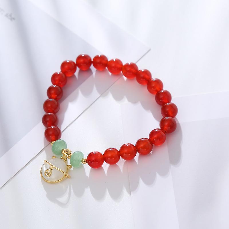 Agate Crystal Bracelet Fashion Women Daily Jewelry Lucky Gift