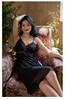 French Court-Style Long Sleeve Camisole Sleep Dress with Bra Pads - Two-Piece Fairy Home Wear Set