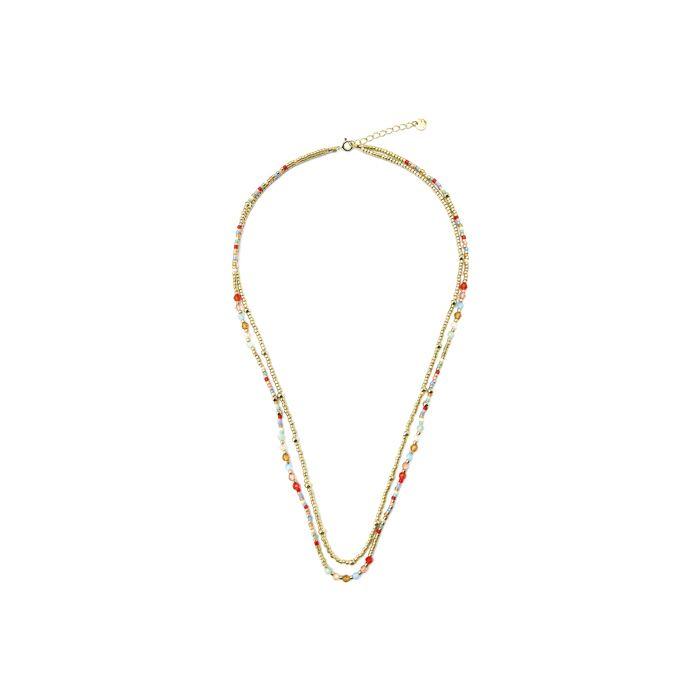 Collier - LUXENTER - Guth - Argent 925 - Or Jaune 18k - Cristal Multicolore