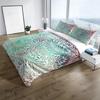 Bedding Set with Aquatic Design Boho Monstera