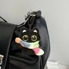 Vibrant Cat Plush Key Chain Soft Plush Black Cat Keychain Elegant Pendant Adornment for Bags and Accessories