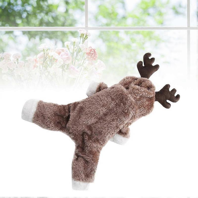 Dog Clothes Winter Sweatshirt Elk Design for Pets 3Pcs Pack