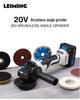 Leiming LS780 Akku-Winkelschleifer bürstenlos mit Lithium-Akku zum Trennen, Schleifen und Polieren